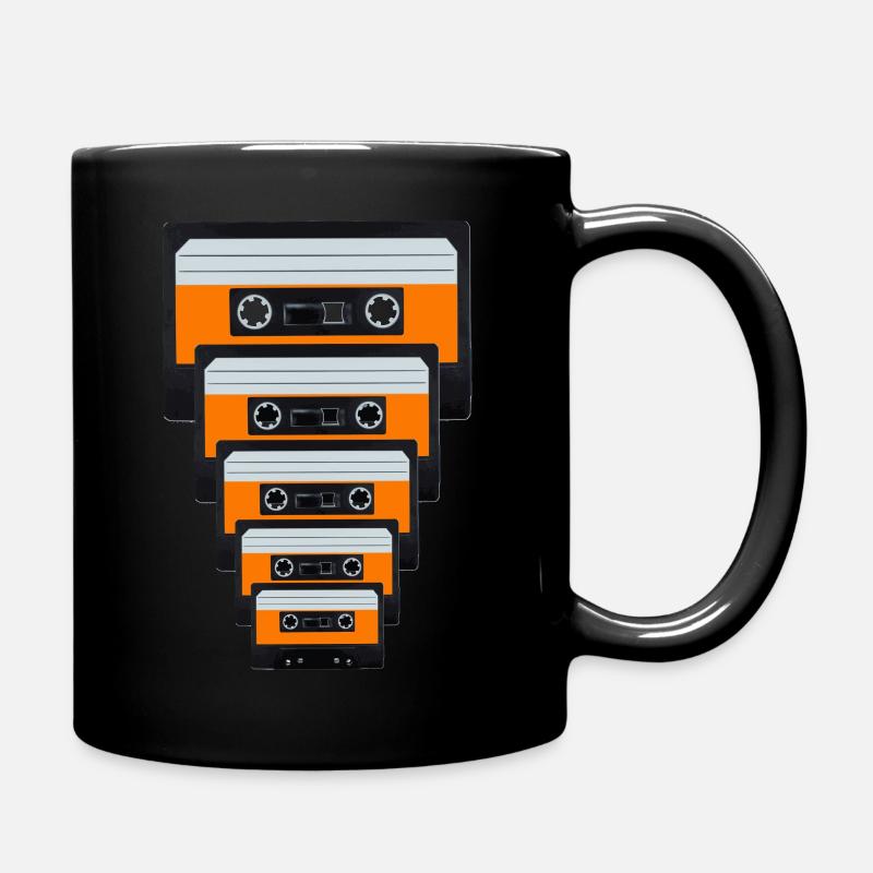 Kassette - Tasse einfarbig - Schwarz