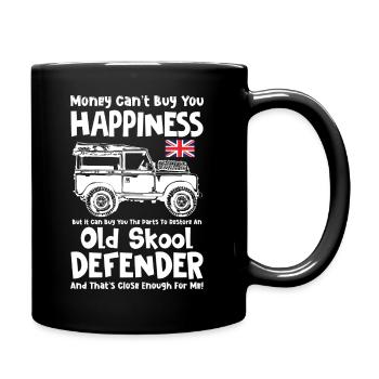 Landy Defender Rétro Classique - Mug uni - noir - Droite