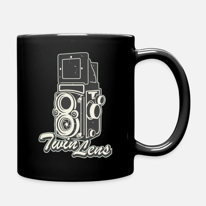 Twin Lens - Rolleiflex Camera - Full Colour Mug - black