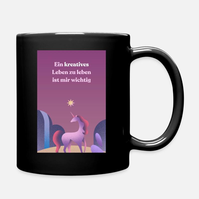 Unicorn - Tasse einfarbig - Schwarz