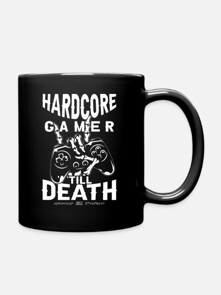 Hardcore Gamer 'Till Death - Mug uni - noir