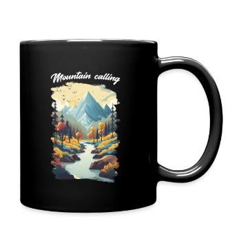 Bergberufung 11 - Tasse einfarbig - Schwarz - Rechts
