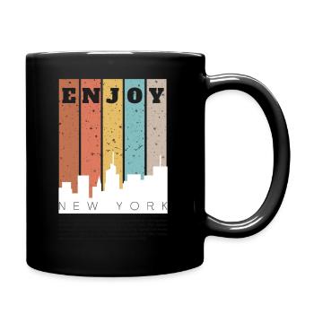 Enjoy New York - Full Colour Mug - black - Right