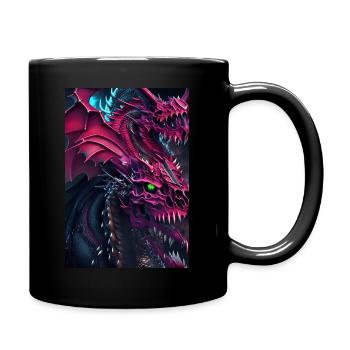 Dragon Skull #01 - Full Colour Mug - black - Right
