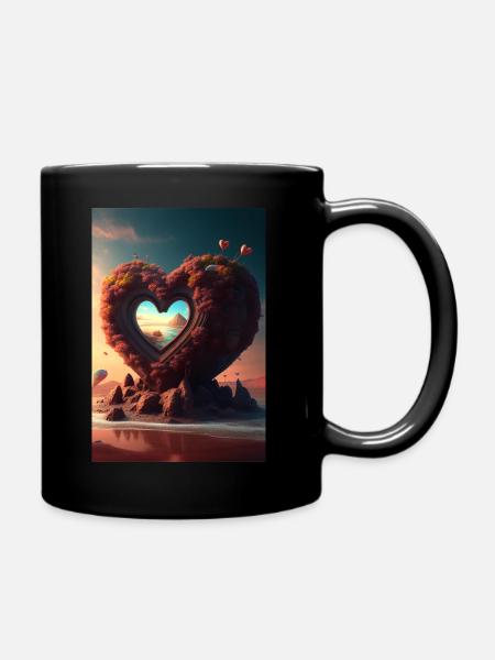 love - Full Colour Mug - black
