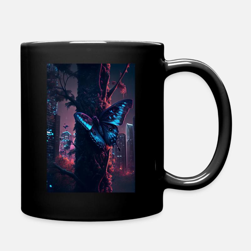 Papillon de la grande ville - Mug uni - noir