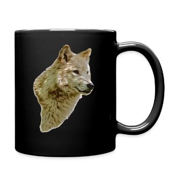 RAIK head colored - Full Colour Mug - black - Right