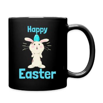 Happy Easter - Tasse einfarbig - Schwarz - Rechts