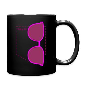Sonnenbrille Cateye Doll-y-Girl Brusttasche - Tasse einfarbig - Schwarz - Rechts