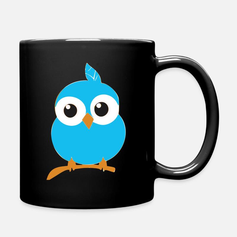 Mignon bébé hibou Birdy - Mug uni - noir