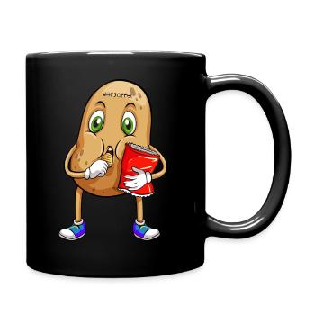 Deutsche Kartoffel - Tasse einfarbig - Schwarz - Rechts
