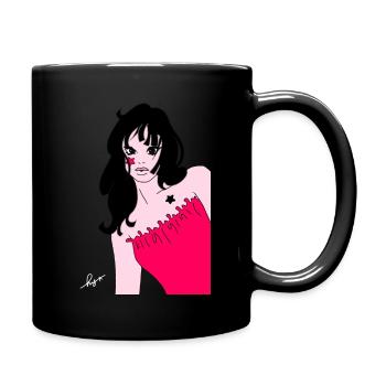 hello - Mug uni - noir - Droite