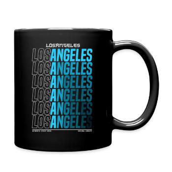 Los Angeles - Tasse einfarbig - Schwarz - Rechts