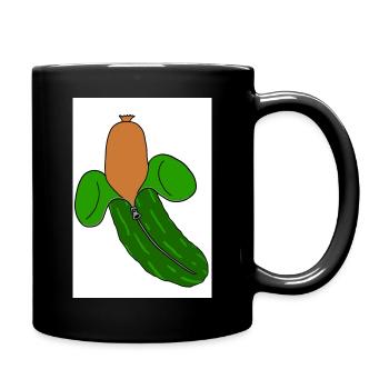 Danny, la saucisse déguisée - Mug uni - noir - Droite
