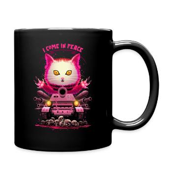 I COME IN PEACE - Full Colour Mug - black - Right