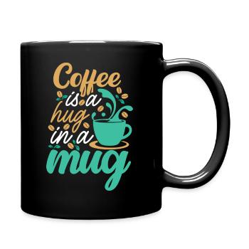 Cup of Hugs - Tasse einfarbig - Schwarz - Rechts
