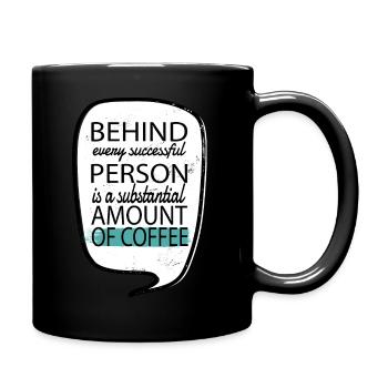 60s gift idea bday hippy funky bird hippie humor - Tasse einfarbig - Schwarz - Rechts
