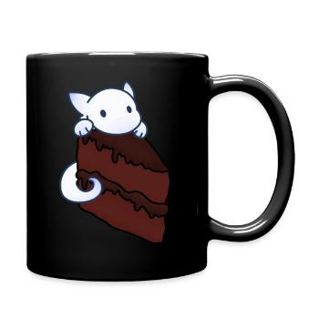 Chocolate cake - Full Colour Mug - black - Right