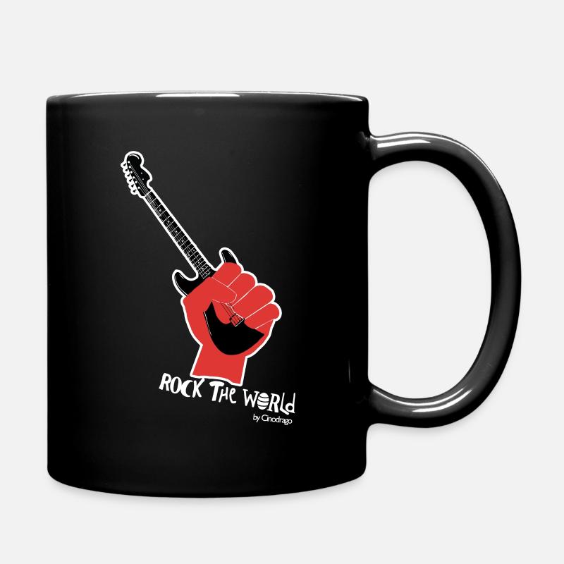 Rock the world von Cinodrago - Tasse einfarbig - Schwarz