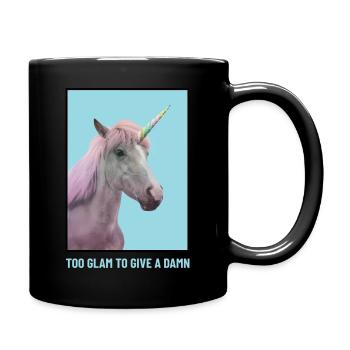 Unicorn Unicorn T-Shirt Trop glam pour s’en foutre - Mug uni - noir - Droite