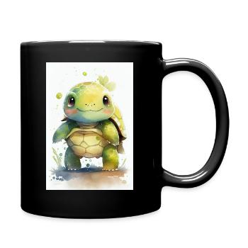 Turtle Sea Turtle Turtles - Full Colour Mug - black - Right
