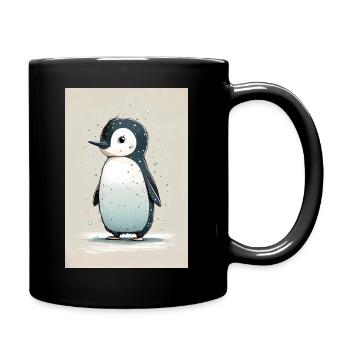 Penguin Penguins Animal Cute - Full Colour Mug - black - Right