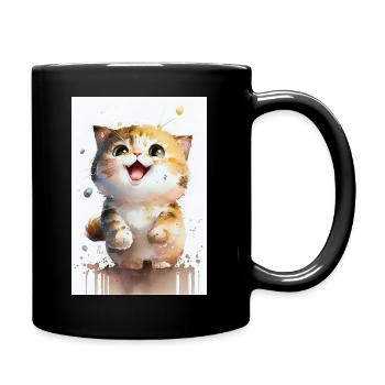 Chat Chat Amoureux Chaton Propriétaire Chaton - Mug uni - noir - Droite