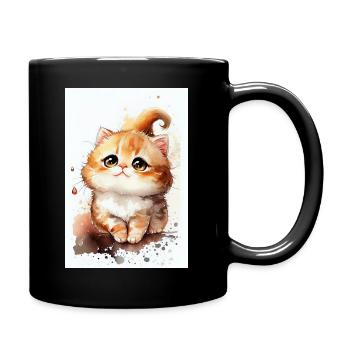 Chat Chats Amoureux Chat Propriétaire Chaton - Mug uni - noir - Droite