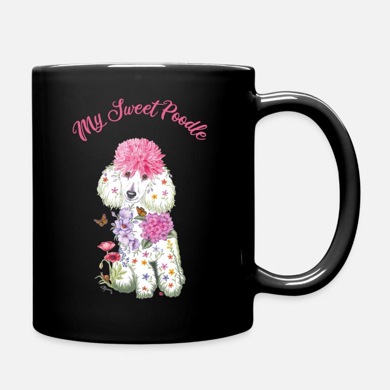 My Sweet Poodle - Full Colour Mug - black