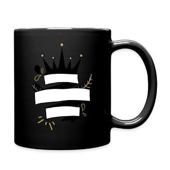 Personal courone ornament - Full Colour Mug - black - Right