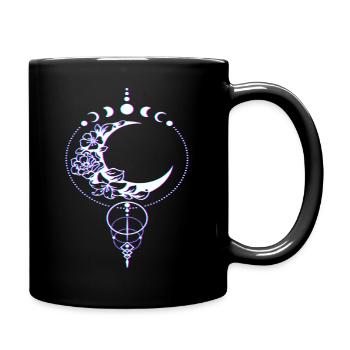 Gothique Goth Phase Croissant de Lune Occulte - Mug uni - noir - Droite