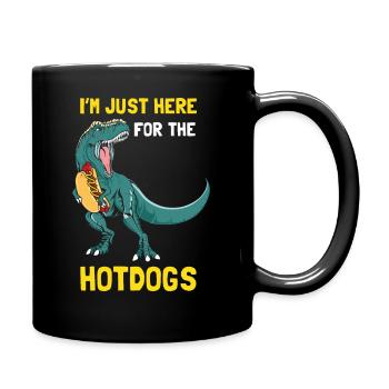 I'm Just here For The Hotdogs - Full Colour Mug - black - Right