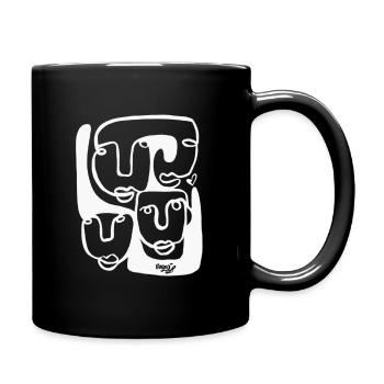Heart People - Tasse einfarbig - Schwarz - Rechts