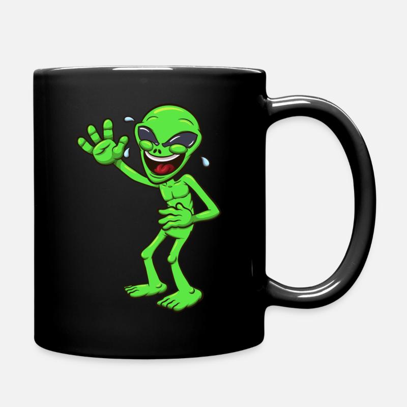 Alien riant - Mug uni - noir