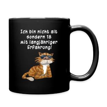 Ich bin nicht alt... - Tasse einfarbig - Schwarz - Rechts
