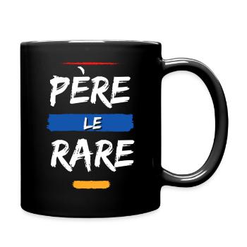 Père Le Rare. Cadeau Humour Anniversaire Fête Père - Mug uni - noir - Droite