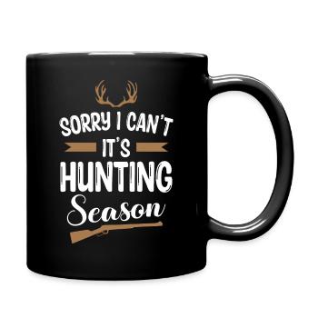 Drôle de chasse - Mug uni - noir - Droite