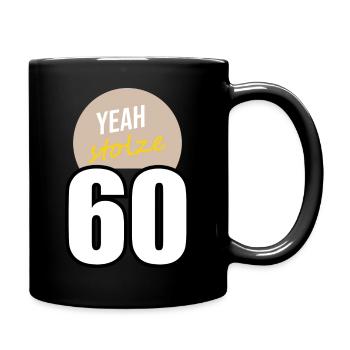 Yeah stolze 60 - Tasse einfarbig - Schwarz - Rechts
