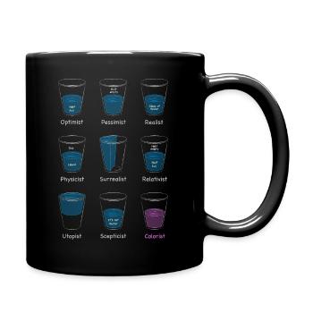 Wasserglas - Tasse einfarbig - Schwarz - Rechts