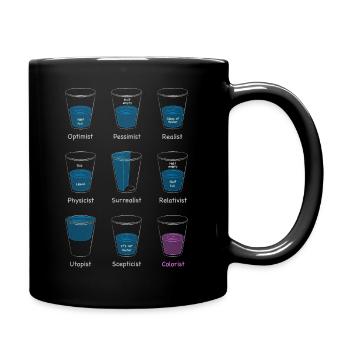 Wasserglas - Tasse einfarbig - Schwarz - Rechts