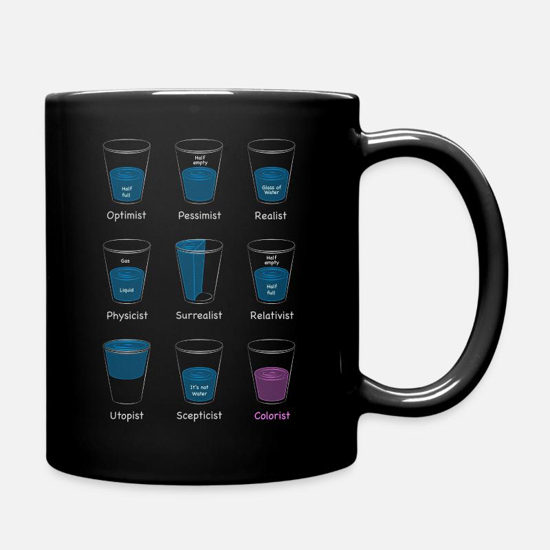 Verre d’eau - Mug uni - noir