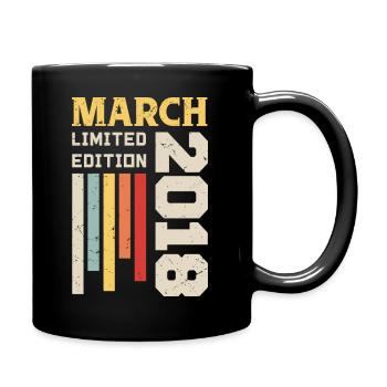 March 2018 - Birthday gift March 2018 March - Full Colour Mug - black - Right