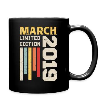 March 2019 - Birthday gift March 2019 March - Full Colour Mug - black - Right