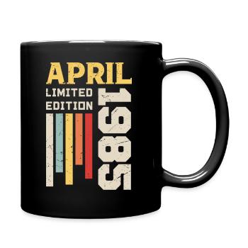 April 1985 - Birthday gift April 1985 April - Full Colour Mug - black - Right