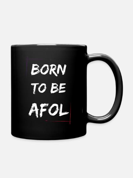 Born - Tasse einfarbig - Schwarz