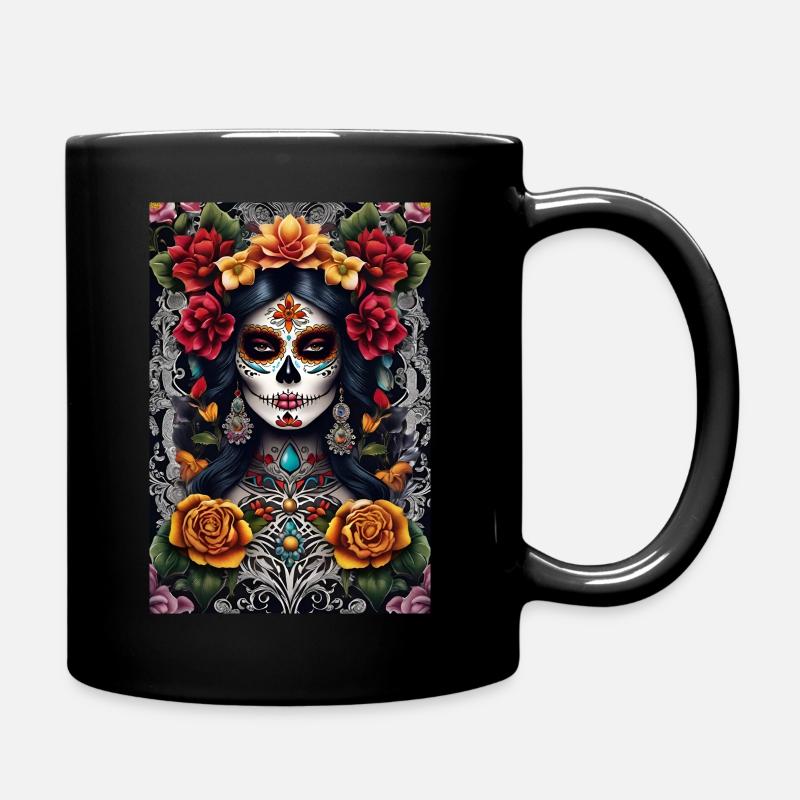 Santa Muerte I - Tasse einfarbig - Schwarz