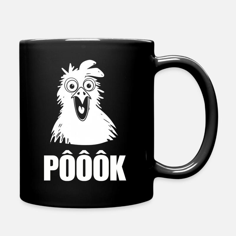 Hühnchen-Überraschung - Tasse einfarbig - Schwarz