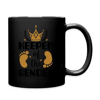 Keeper of the gender Baby announcement - Mug uni - noir - Droite