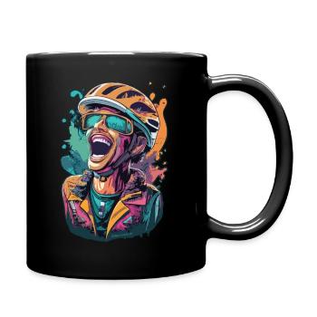 Celebration of the bike - Full Colour Mug - black - Right