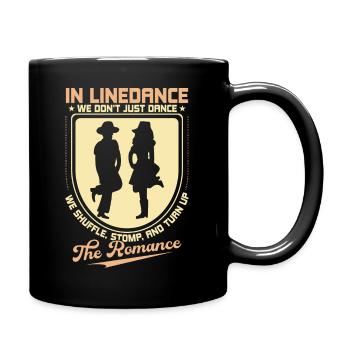 We Don't Just Dance We Shuffle, Stomp Line Dance C - Full Colour Mug - black - Right